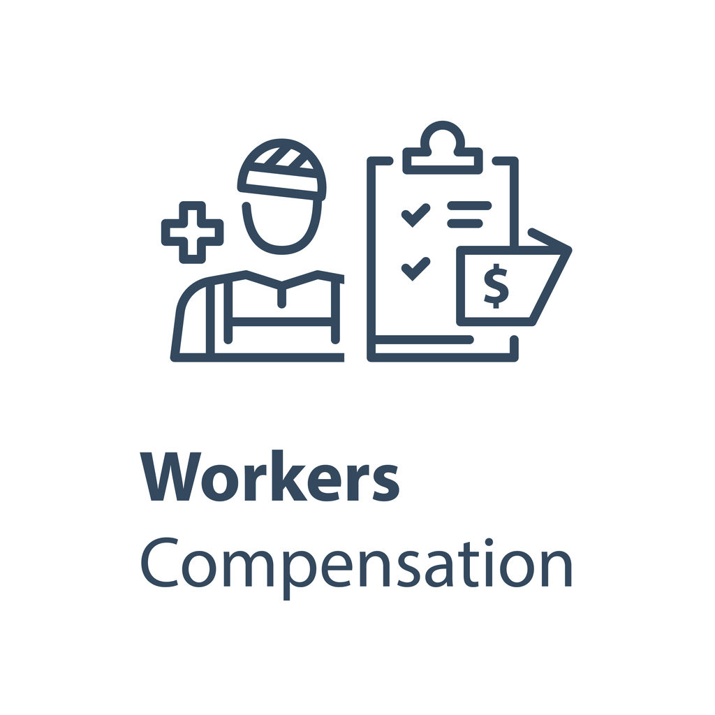 Worker and check list, medical insurance,
