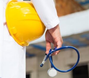 A doctor holding stethoscope in his hand