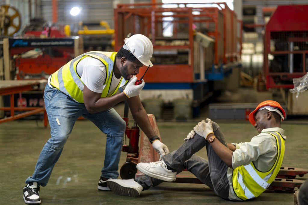 factory worker injured at workplace