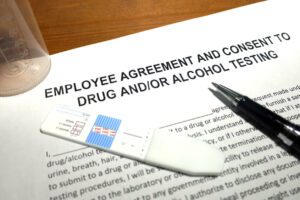 Image related to employment drug testing documentation.